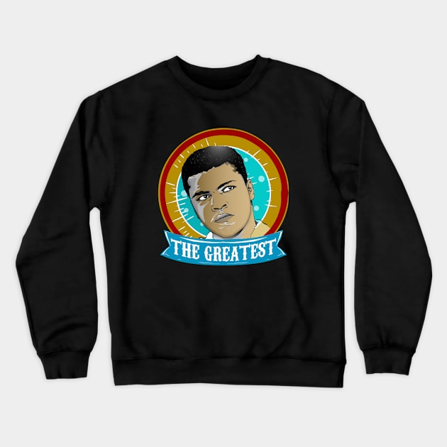 ALI THE GREATEST Crewneck Sweatshirt by theanomalius_merch